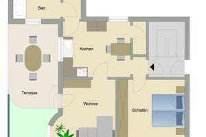 570 € - 60 m² - 2.0 Zi.