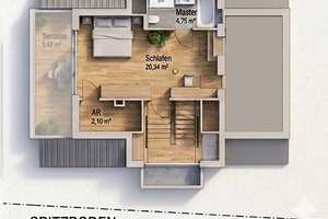 Erstbezug/Dachausbau: Exklusive klimatisierte Maisonette mit West-Dachterrasse & Garage in  Uninähe – 40225 Bilk, Düsseldorf – Vorschaubild 25