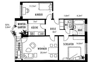 3-Zimmer-Wohnung mit Garage und Balkon mit sagenhafter Aussicht !  !!!  – 51375 Schlebusch, Leverkusen – Vorschaubild 13