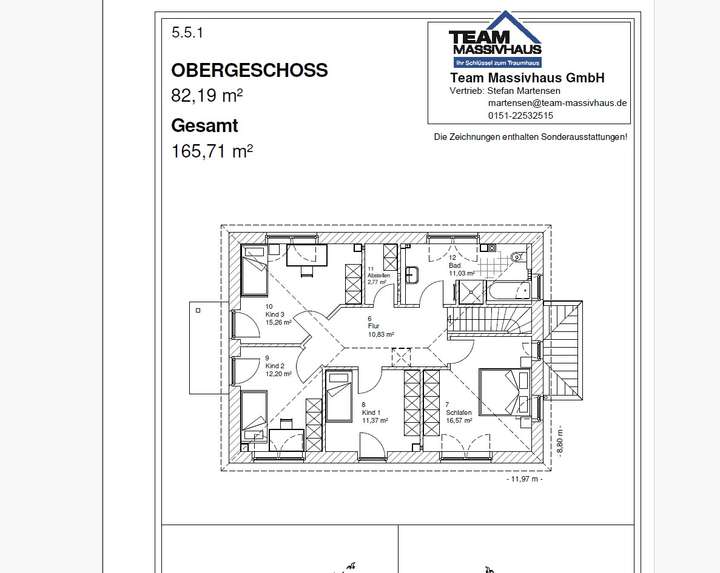 Grundrissbeispiel OG
