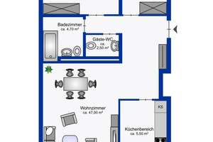 Gepflegte 3 Zimmerwohnung im Ihme Zentrum – Die vollständige Adresse der Immobilie erhältst du vom Anbieter., 30449 Linden-Mitte, Hannover – Vorschaubild 8