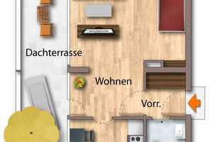 Über den Dächern von Schwabing - top saniertes 1-Zi-Penthouse-Dachterrassen-Apartment - Vermietet! – München – Vorschaubild 17