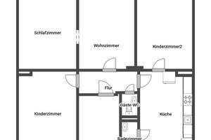Familienfreundliche Wohnung im Zentrum! – 44147 Hafen, Dortmund – Vorschaubild 2