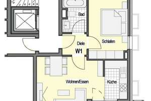 Modernes Wohnen in Bestlage: Helle 2-Zimmer-Wohnung mit Balkon in Stuttgart-Degerloch – Die vollständige Adresse der Immobilie erhältst du vom Anbieter., 70597 Degerloch (Ortsteil), Stuttgart – Vorschaubild 14