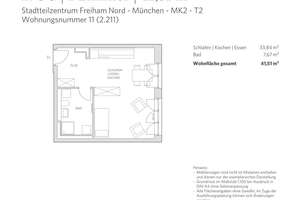 Möbliertes Studio im Zentrum von Freiham – Emilie-Maurer-Str. 7, 81248 Freiham, München – Vorschaubild 8