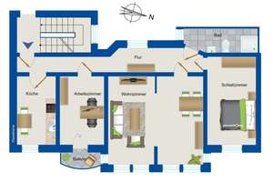 Denkmalschutz: Gut geschnittene, vermietete 3-Zimmer-Wohnung im Herzen von Magdeburg – 39108 Stadtfeld Ost, Magdeburg – Vorschaubild 10