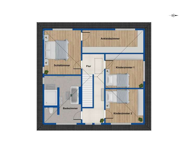 Grundriss Obergeschoss