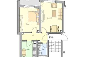 2-Zimmer-Wohnung mit Balkon – Neumarkter Straße 51, 90478 Ludwigsfeld, Nürnberg – Vorschaubild 2