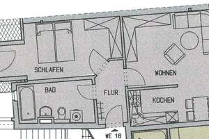 Schlafzi. hofseitig - EBK vorhanden *** - Bad mit Fenster - frei ab 1.7.26 – Frankenberger Str. 195, 9131 Ebersdorf, Chemnitz – Vorschaubild 15