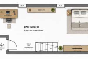 Großzügige Loft-Maisonette mit Studiocharakter, Dachterrasse und Tiefgarage in Premium-Lage – Die vollständige Adresse der Immobilie erhältst du vom Anbieter., 22391 Wellingsbüttel, Hamburg – Vorschaubild 13