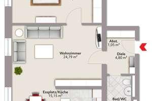 2-Zimmer-Wohnung in München - Lehel – Die vollständige Adresse der Immobilie erhältst du vom Anbieter., 80538 Englischer Garten, München – Vorschaubild 16