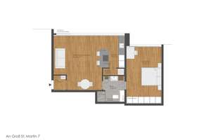 Erstbezug nach Sanierung – Exklusive 2-Zimmer-Eigentumswohnung – An Groß Sankt Martin 7, 50667 Altstadt/Nord, Köln – Vorschaubild 8