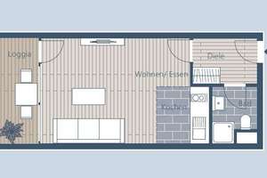 Vermietete 1-Raum-ETW mit Loggia in Plagwitz-Lindenau