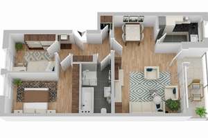 Investieren: Moderne 3-Zimmer-Wohnung mit Balkon und Stellplatz – Die vollständige Adresse der Immobilie erhältst du vom Anbieter., 48167 Wolbeck, Münster – Vorschaubild 5
