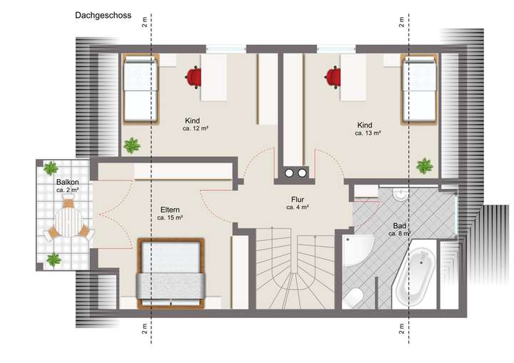 Grundriss Dachgeschoss