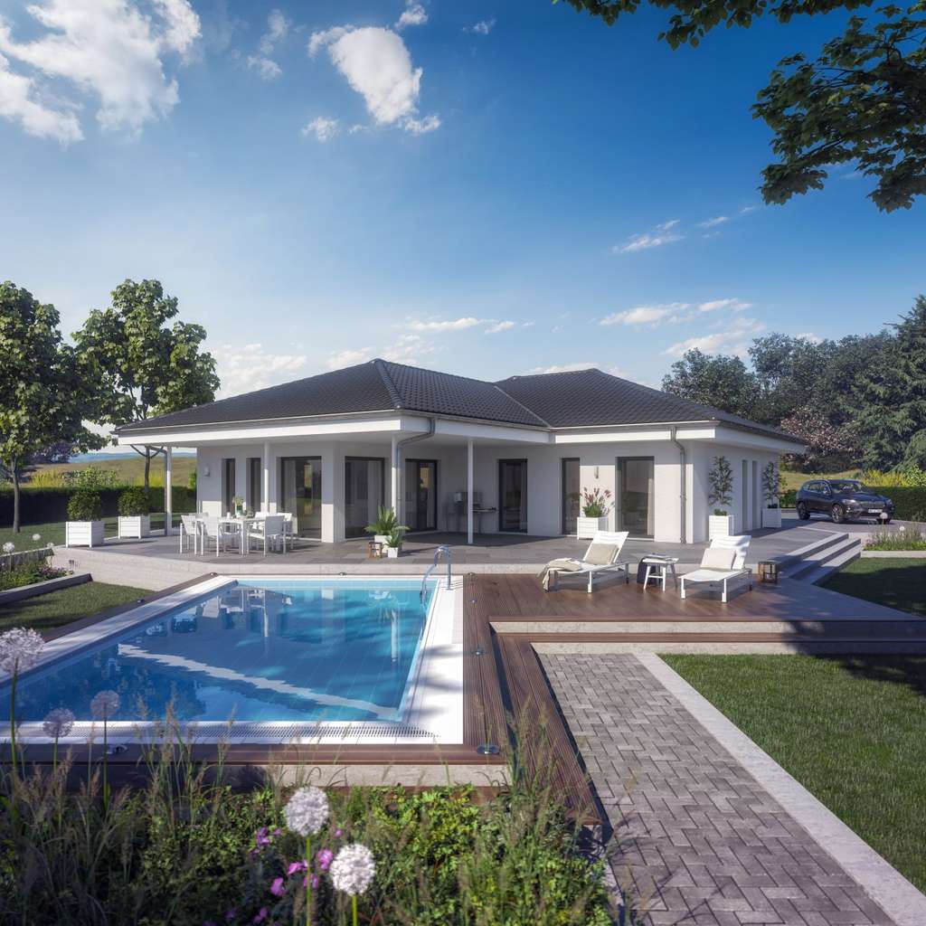 Eintreten und wohlfühlen....Ihr ebenerdiger Wohntraum der keine Wünsche offen lässt... moderner Bungalow inkl. Baugrundstück
