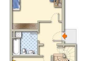 Traummaisonette mit Balkon, Dachterrasse, Wohnküche, Parkettfußboden, 2 Bäder, Abstellr., Außen STP – Friedrich-August-Straße 12, 9306 Rochlitz – Vorschaubild 20