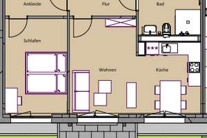 attraktive 2 Zimmer Wohnung mit Ankleide und Mietergarten – Bodelschwinghstraße 44, 51377 Manfort, Leverkusen – Vorschaubild 6