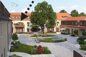 Wohnen im historischen Stadtgut Seehausen: 3-Zimmer-Neubau-Wohnung im denkmalgeschützem 4-Seitenhof 