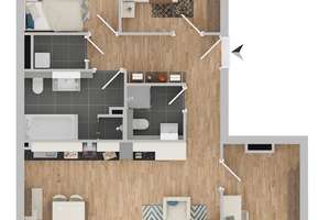 Sonnendurchflutetes Wohnambiente mit Loggia und Designbad im Maybach-Quartier – Maybachstraße 27, 70469 Bahnhof Feuerbach, Stuttgart – Vorschaubild 12