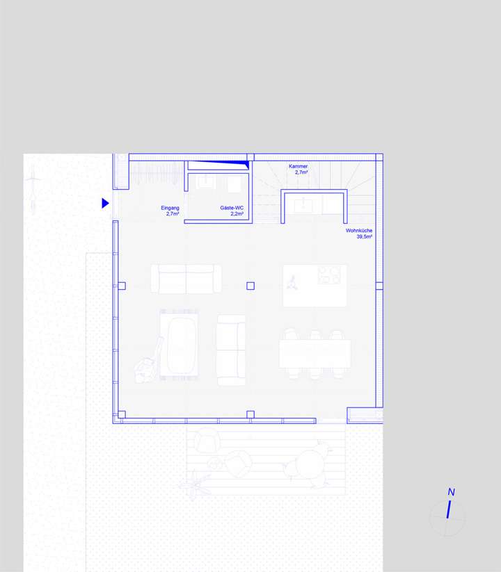 Entwurf Grundriss EG