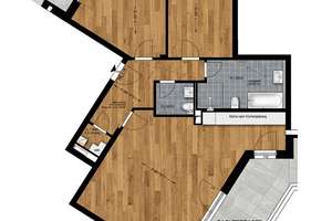 Elegante 3-Zimmer-Neubauwohnung mit Südterrasse und Tiefgaragenstellplatz in Berlin-Tegel – Die vollständige Adresse der Immobilie erhältst du vom Anbieter., 13509 Borsigwalde, Berlin – Vorschaubild 12