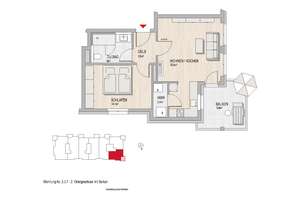 SONNTAGSBESICHTIGUNG 2 Zimmer  Wohnung 2.OG mit Balkon – Massenheimer Landstraße 14a, 65239 Hochheim am Main – Vorschaubild 6