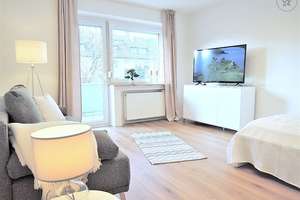 Modern möbliertes 1,5 Zimmer-Apartment mit WLAN und Balkon im Nürnberger Norden – Die vollständige Adresse der Immobilie erhältst du vom Anbieter., 90419 Thon, Nürnberg – Vorschaubild 1