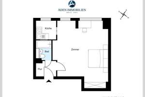 Attraktive 1-Zimmer-Wohnung mit Parkett und Tageslichtbad in ruhiger Lage – Detmolder Str. 66, 10715 Wilmersdorf, Berlin – Vorschaubild 4
