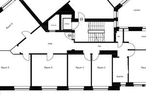 Großzügige 6-Zimmer Wohnung in Pempelfort (max. 5 Personen, nicht WG-geeignet) – Prinz-Georg-Straße 91, 40479 Pempelfort, Düsseldorf – Vorschaubild 3