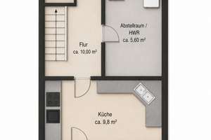 Modernisiertes Reihenhaus mit überdachter Terrasse am Waller Grün! – Die vollständige Adresse der Immobilie erhältst du vom Anbieter., 28217 Westend, Bremen – Vorschaubild 17