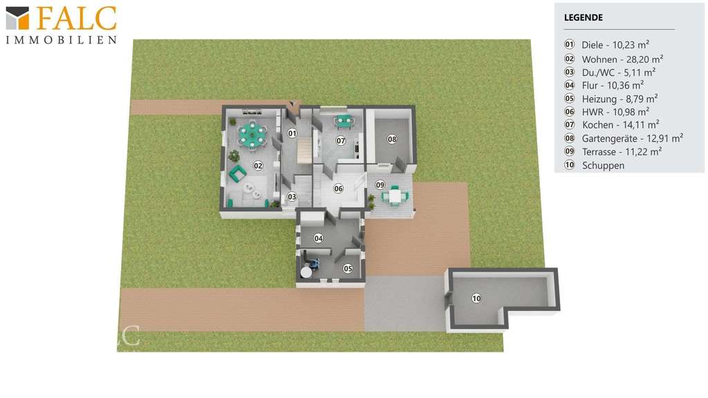 Immobilie in Apen - Charmantes Einfamilienhaus im Zentrum von Apen mit außergewöhnlichem Grundstück - Bild 2
