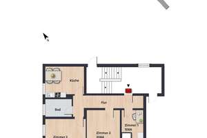 Kleines Zimmer 10,26 m² innerhalb einer 3er-WG // 1.OG links – Heinrich-Heine-Str. 1, 38440 Stadtmitte (Ortsteil), Wolfsburg – Vorschaubild 7