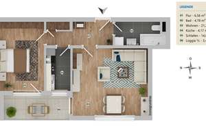 Attraktive Kapitalanlage mit West-Loggia! – Die vollständige Adresse der Immobilie erhältst du vom Anbieter., 21337 Neu-Hagen, Lüneburg – Vorschaubild 17