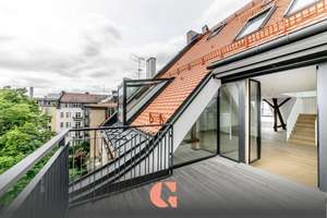 Bogenhausen - Luxus-Dachterrassenwohnung – Exklusives Wohnen im prachtvollen Altbaujuwel – Die vollständige Adresse der Immobilie erhältst du vom Anbieter., 81675 Altbogenhausen, München – Vorschaubild 1