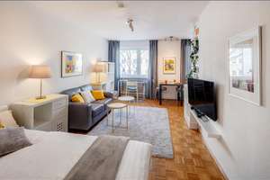 Möbliert: Wohnen auf Zeit: Großzügiges möbliertes Apartment – Die vollständige Adresse der Immobilie erhältst du vom Anbieter., 80797 Maßmannbergl, München – Vorschaubild 1