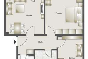3-Zimmer Wohnung in Laer – Am Kreuzacker 19, 44803 Laer, Bochum – Vorschaubild 2