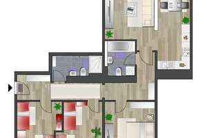 Tolle 4-Raum-Wohnung mit 2 Bädern und Balkon – Albert-Köhler-Str. 45, 9122 Morgenleite, Chemnitz – Vorschaubild 7