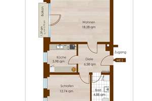 2-Zimmer Wohnung mit Balkon / EIGENNUTZ o. KAPITALANLAGE SOFORT beziehbar – Tschaikowskistraße 52, 9130 Sonnenberg, Chemnitz – Vorschaubild 11