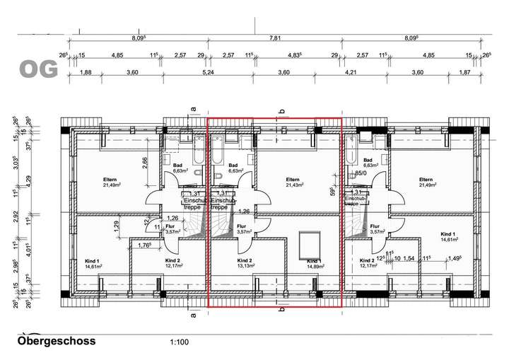 Grundriss 1. Obergeschoss 