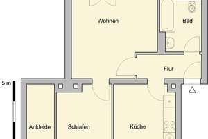 Im Grünen gelegene 2-Raum-Wohnung mit Balkon – Sachsenring 18, 9127 Gablenz, Chemnitz – Vorschaubild 5