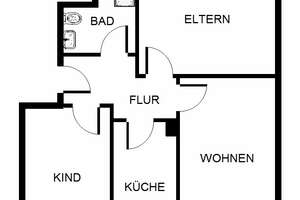 Bezaubernde, renovierte 3-Zimmer-Wohnung in ruhiger Lage ab sofort frei – Rüberstr. 1, 90471 Rangierbahnhof-Siedlung, Nürnberg – Vorschaubild 1
