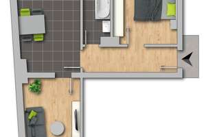 Clever investieren – 2-Zimmer-Eigentumswohnung mit attraktivem Potenzial! – Die vollständige Adresse der Immobilie erhältst du vom Anbieter., 58095 Mittelstadt, Hagen – Vorschaubild 9