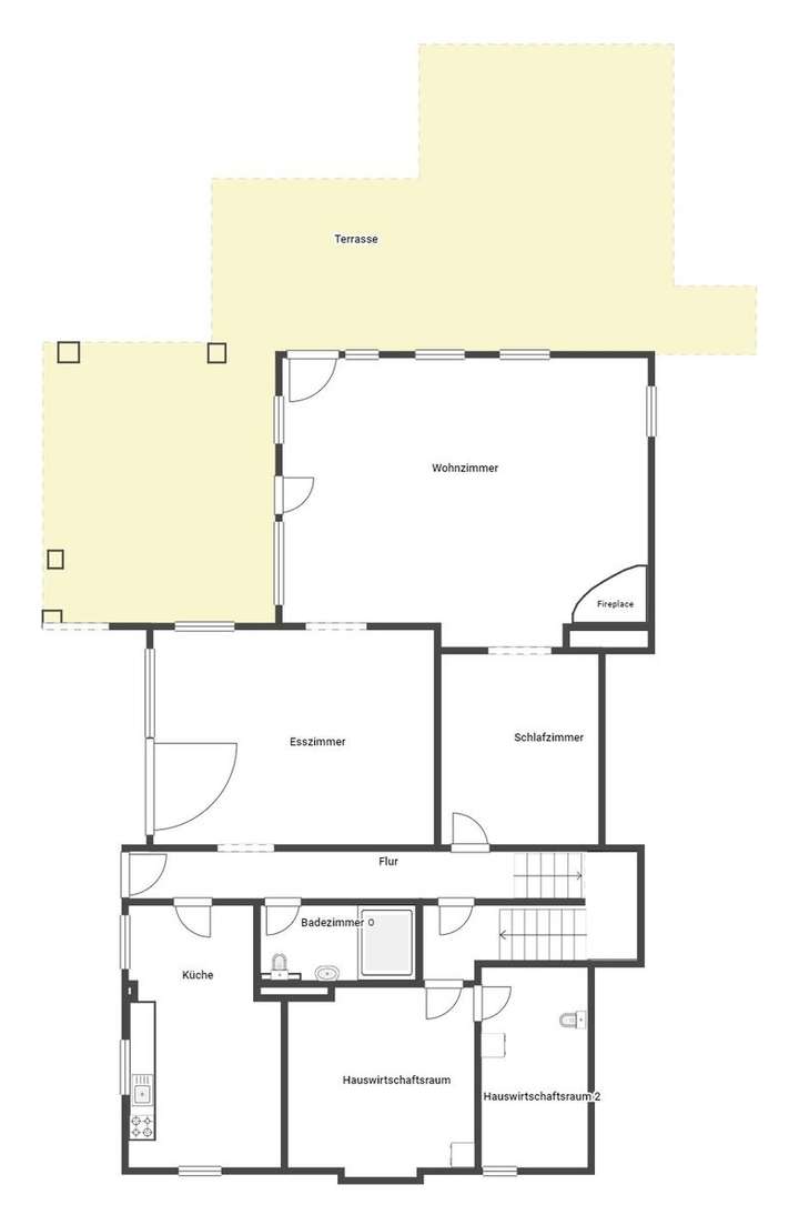 Grundriss Skizze 1. UG