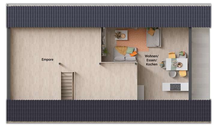 Grundrissbeispiel Galerie