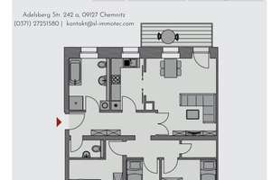 +++Großzügige, kernsaniertes 4- Zimmer-Juwel mitten im Zentrum+++ – August-Bebel-Straße 10, 9113 Zentrum, Chemnitz – Vorschaubild 17