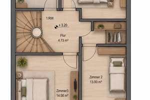 Hochwertiges Reihenhaus mit 211 m² Wohn- und Nutzfläche in begehrter Lage von Bornim – Die vollständige Adresse der Immobilie erhältst du vom Anbieter., 14469 Bornim, Potsdam – Vorschaubild 4