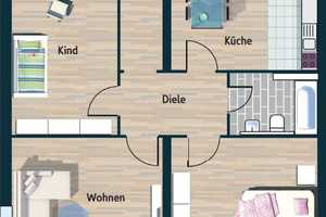 Schöne grosse Wohnung in der City von MG-Rheydt !! – Hauptstrasse 2, 41236 Mönchengladbach – Vorschaubild 1