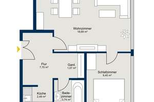 +++Charmantes Raumwunder+++ Frisch modernisierte 2-Zimmer-Wohnung am OEZ – Die vollständige Adresse der Immobilie erhältst du vom Anbieter., 80993 Alt-Moosach, München – Vorschaubild 17