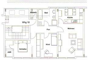 **WOHNEN in GRÜNER OASE** 3 Zimmer Wohnung  – Zur Eiche 2, 1239 Lockwitz, Dresden – Vorschaubild 2